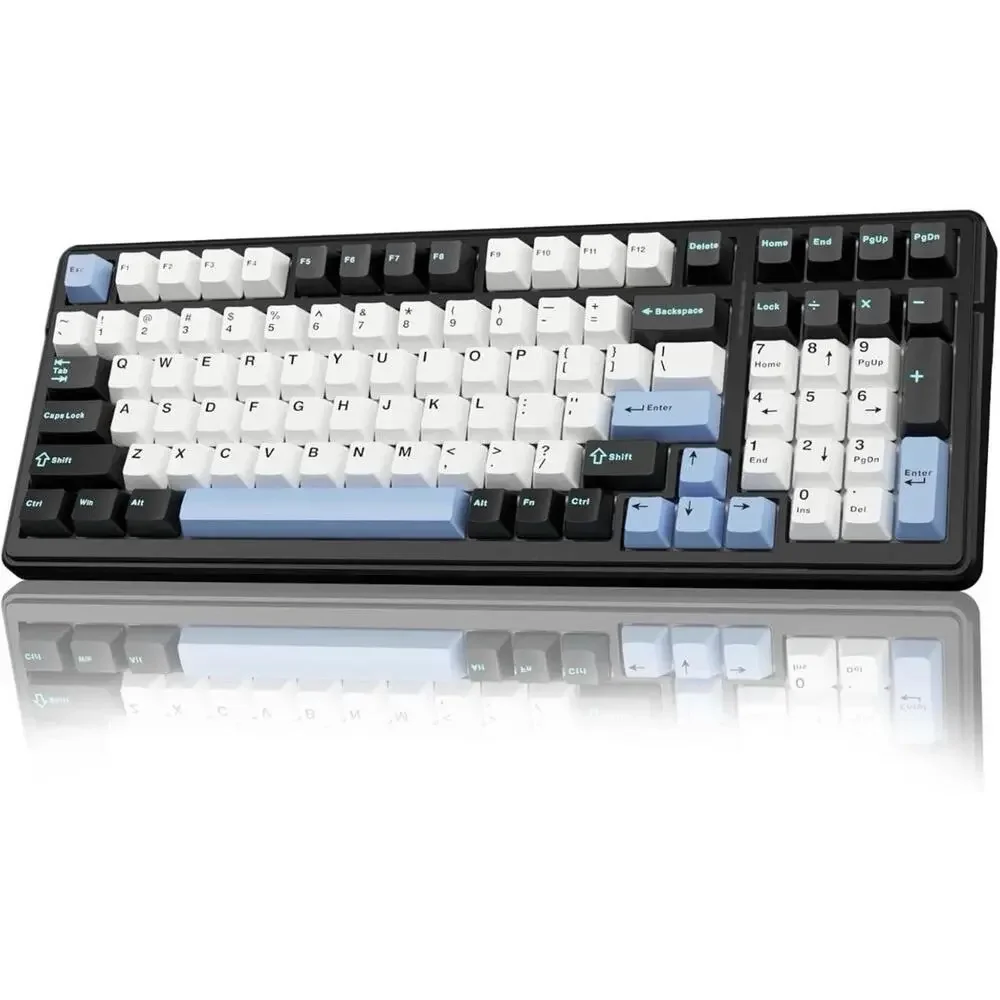 AULA F99 Wireless Mechanical Hot Swappable Keyboard w/ LEOBOG Graywood V3 Switch